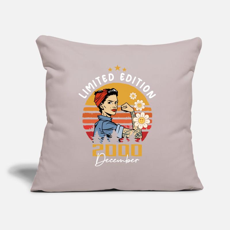 Décembre 2000 Cadeau d’anniversaire Décembre 2000 Coussin et housse de 45 x 45 cm