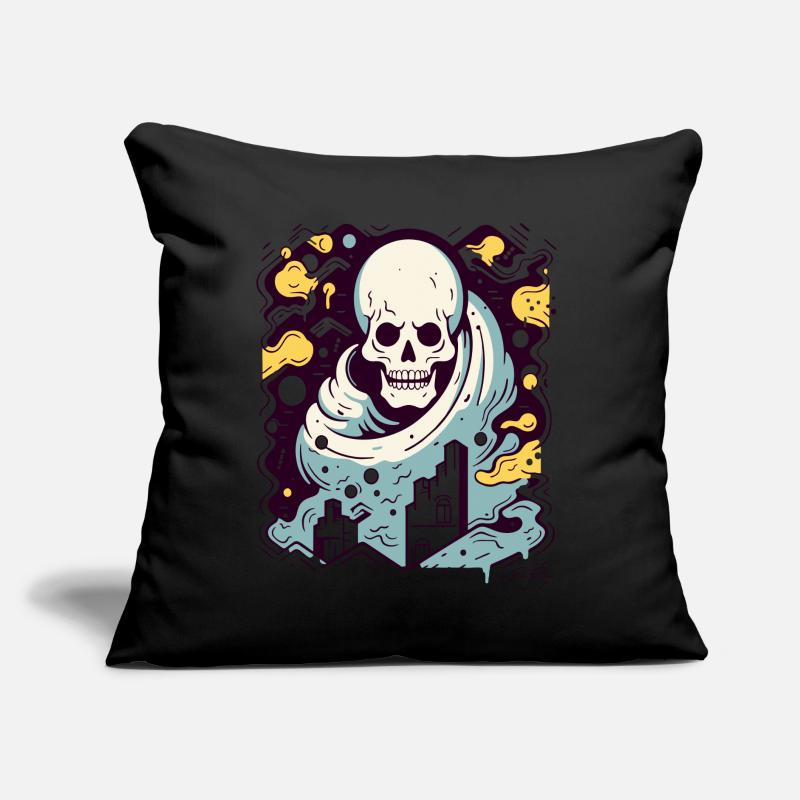 Couleur interactive, crâne industriel moderne Coussin et housse de 45 x 45 cm