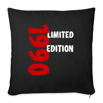 1990's Limited Edition Birthday Gift Wife Husband - Sofa pillow with filling 45cm x 45cm - black - Front