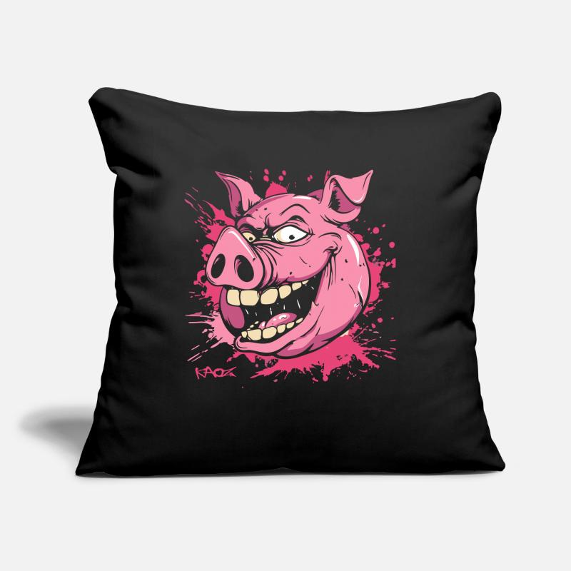 Ein wirklich gemeines Schwein Sofakissen mit Füllung 45 x 45 cm