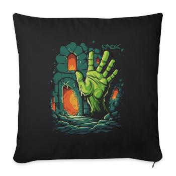 The Dungeon Zombie Hand - Sofa pillow with filling 45cm x 45cm - black - Front