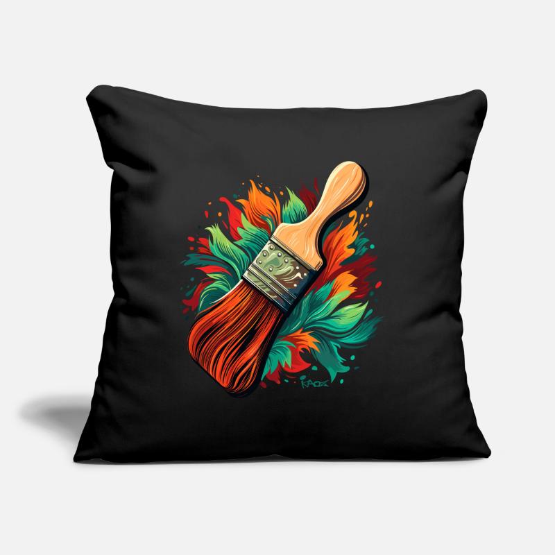Brushes for painters Sofa pillow with filling 45cm x 45cm
