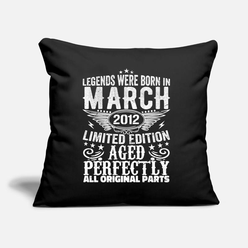 Legendary since March 2012 Birthday 2012 Sofa pillow with filling 45cm x 45cm