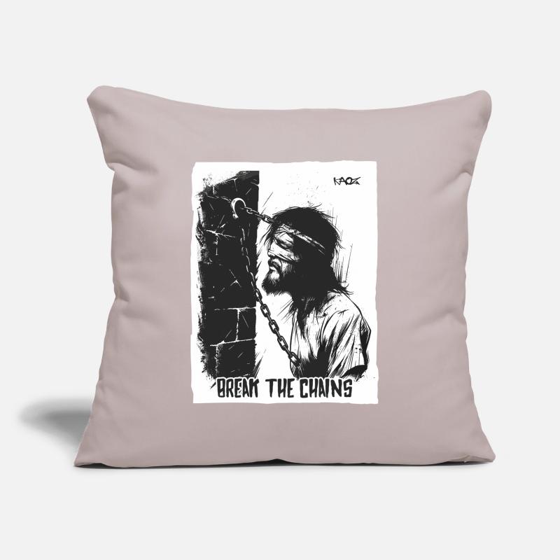 Suffering man, break the chains Sofa pillow with filling 45cm x 45cm