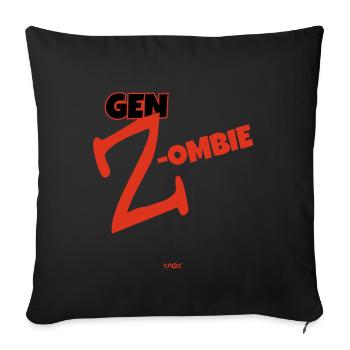 Zombie of Gen Z Zombies - Sofa pillow with filling 45cm x 45cm - black - Front