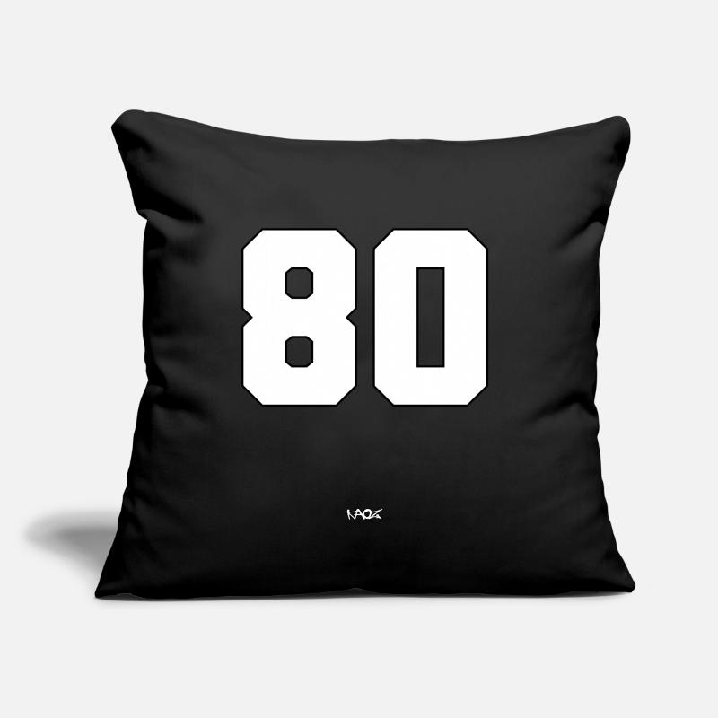 Number 80 Sofa pillow with filling 45cm x 45cm