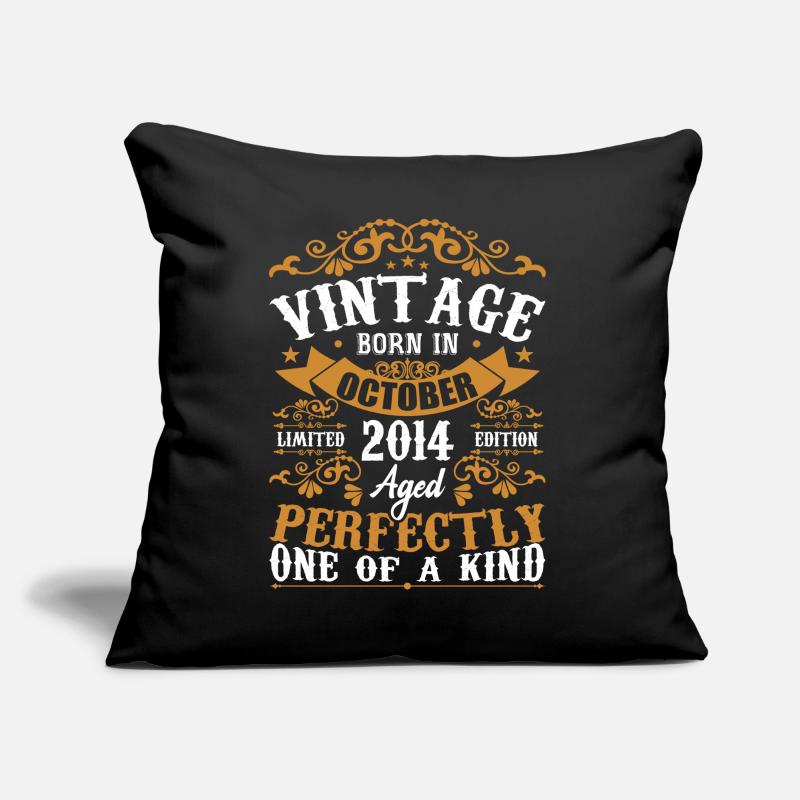2014 Retro 2014 October Anniversary October 2014 Sofa pillow with filling 45cm x 45cm