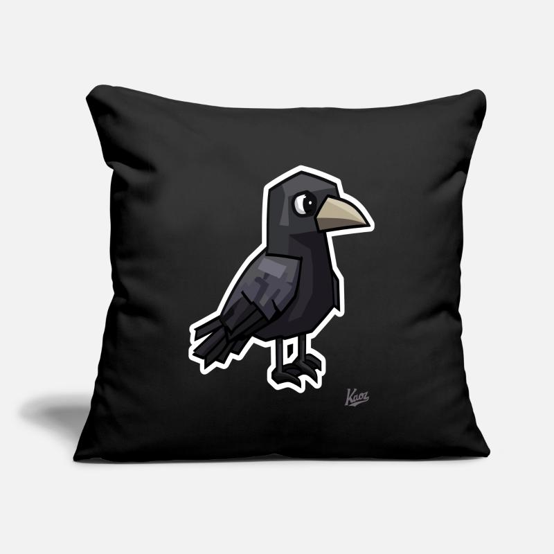 Strange Dark Raven Sofa pillow with filling 45cm x 45cm