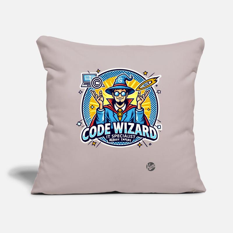 Code-Zauberer Neustart-Spezialist IT-Experte Sofakissen mit Füllung 45 x 45 cm