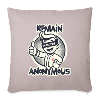 Thumbs Up For Anonymity Retro Cartoon Boy - Sofa pillow with filling 45cm x 45cm - light taupe - Front