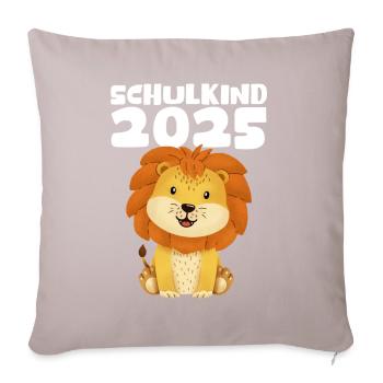 Écolier 2025 Inscription des jeunes filles à l’école 2025 Décoration - Coussin et housse de 45 x 45 cm - taupe clair - Devant