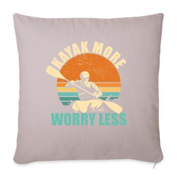 Kayak More - Sofa pillow with filling 45cm x 45cm - light taupe - Front