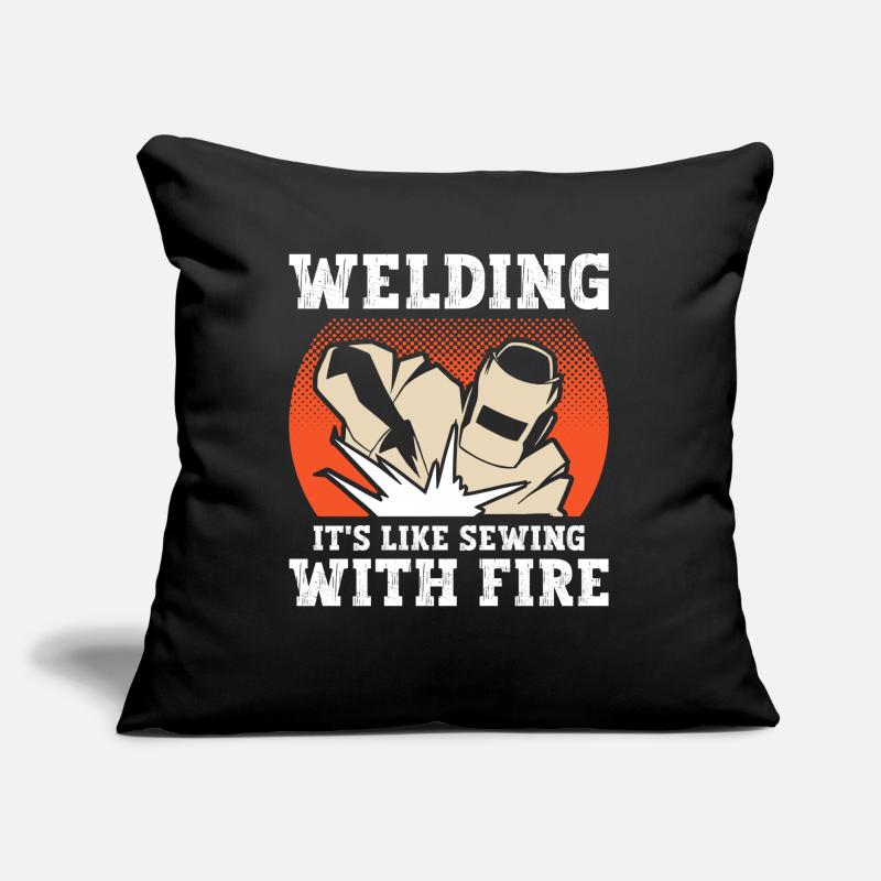 Soudage par le feu Coussin et housse de 45 x 45 cm