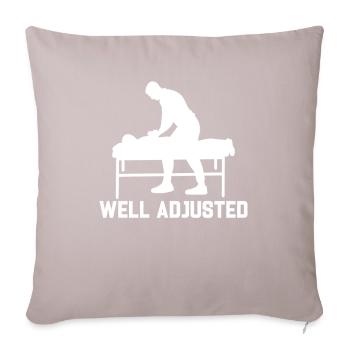 Chiropractor - Sofa pillow with filling 45cm x 45cm - light taupe - Front