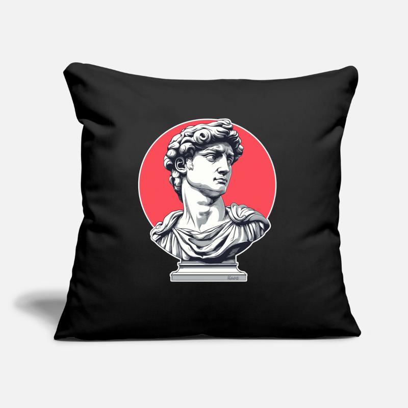 David of Florence – Classical Bust Sofa pillow with filling 45cm x 45cm