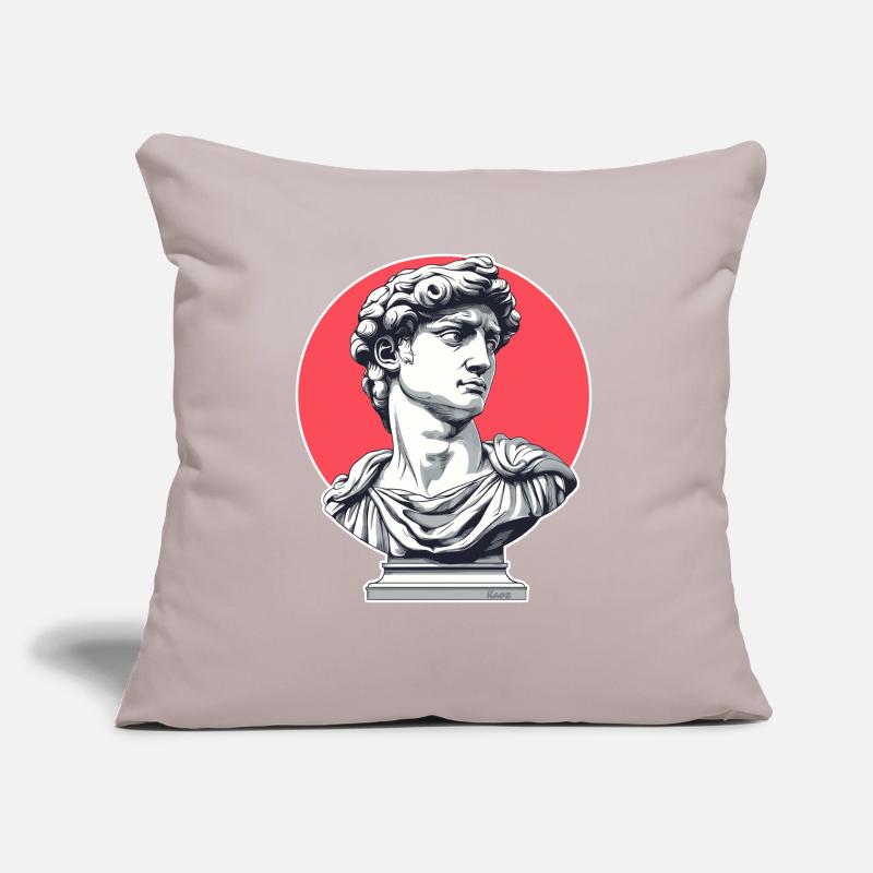 David de Florence – Buste classique Coussin et housse de 45 x 45 cm