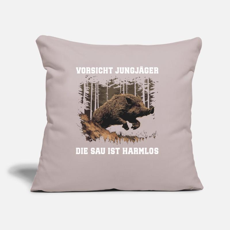 Beware of young hunters Sofa pillow with filling 45cm x 45cm