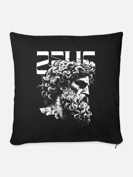 Zeus - Sofakissen mit Füllung 45 x 45 cm - Schwarz