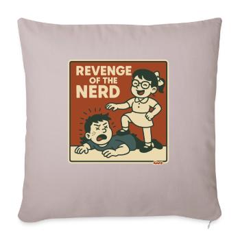 Vengeance des nerds sur les brutes de la cour d’école - Coussin et housse de 45 x 45 cm - taupe clair - Devant