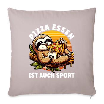 Restauration rapide Amateurs de pizza Pizza Cuisine italienne - Coussin et housse de 45 x 45 cm - taupe clair - Devant