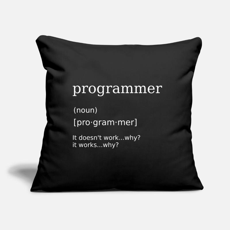 Programmierer Informatiker Programming Humor Sofakissen mit Füllung 45 x 45 cm