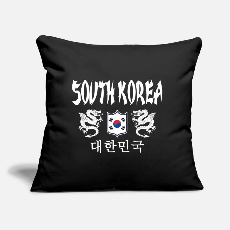 Corée du Sud Coussin et housse de 45 x 45 cm