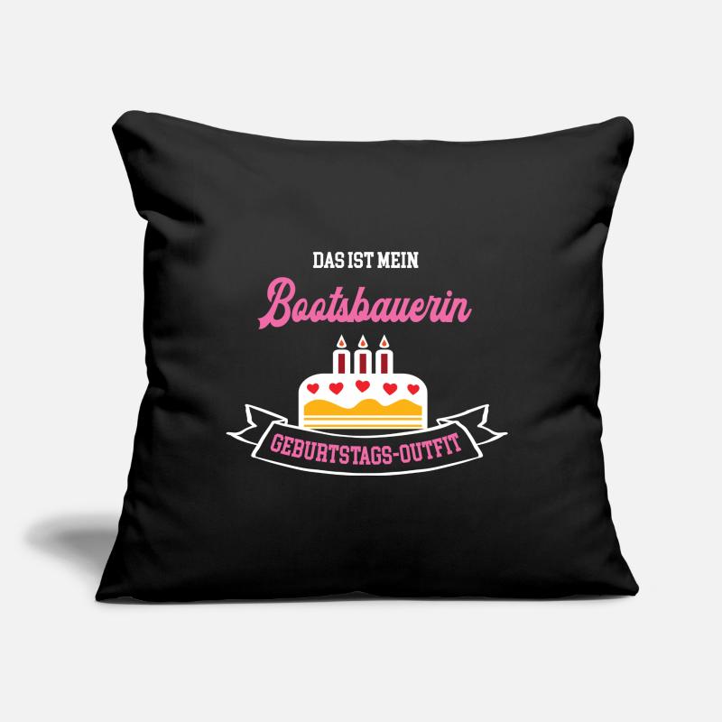 Bootsbauerin Geburtstag Geburtstagsgeschenk Chefin Sofakissen mit Füllung 45 x 45 cm