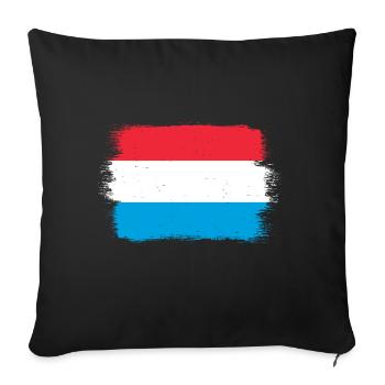 Drapeau luxembourgeois Drapeau luxembourgeois Accueil - Coussin et housse de 45 x 45 cm - noir - Devant