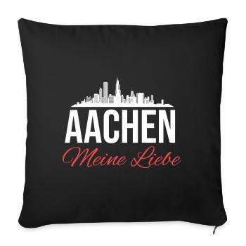 Aachen Deutschland Aachener Dom Germany - Sofakissen mit Füllung 45 x 45 cm - Schwarz - Vorne