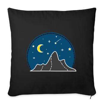 STARRY SKY colored - Sofa pillow with filling 45cm x 45cm - black - Front