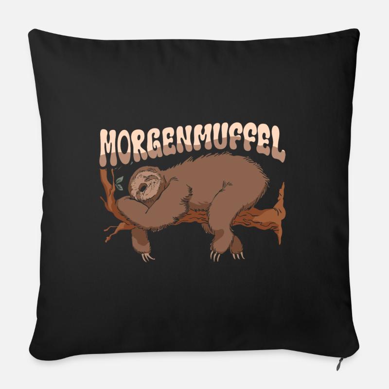 Morgenmuffel - Sofakissen mit Füllung 45 x 45 cm - Schwarz