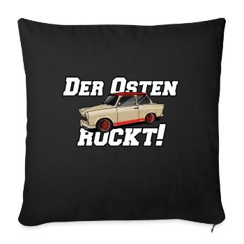 der osten rockt - Sofakissen mit Füllung 45 x 45 cm - Schwarz - Vorne