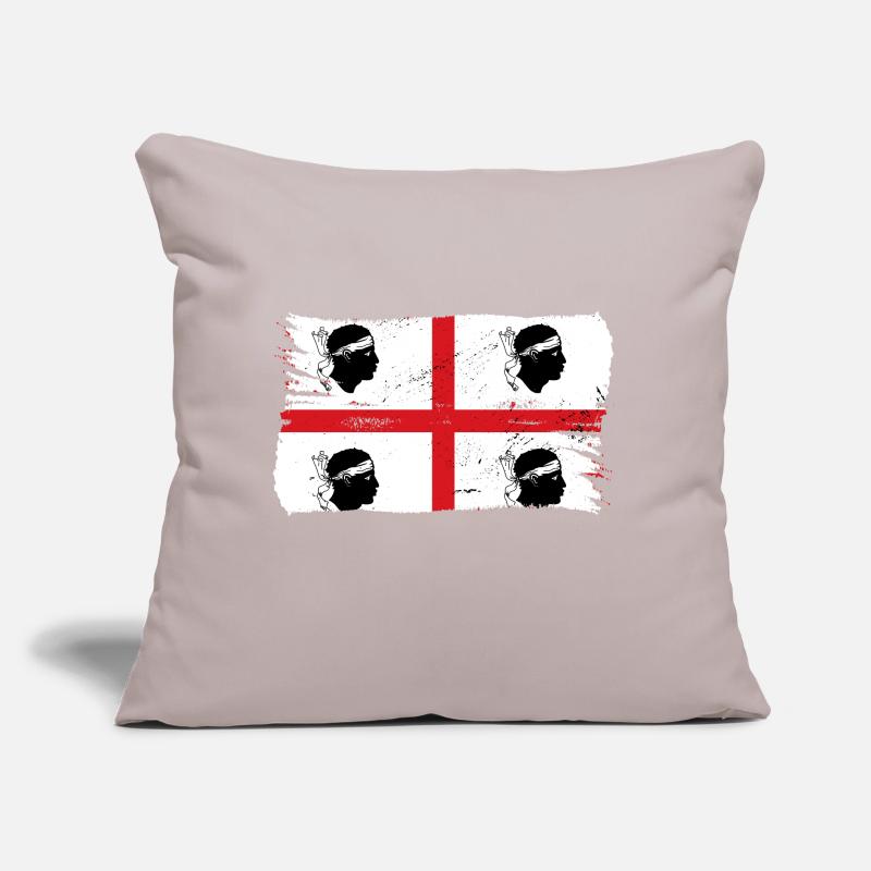 Drapeau de la Sardaigne Drapeau sarde Drapeau de la Sardaigne Coussin et housse de 45 x 45 cm