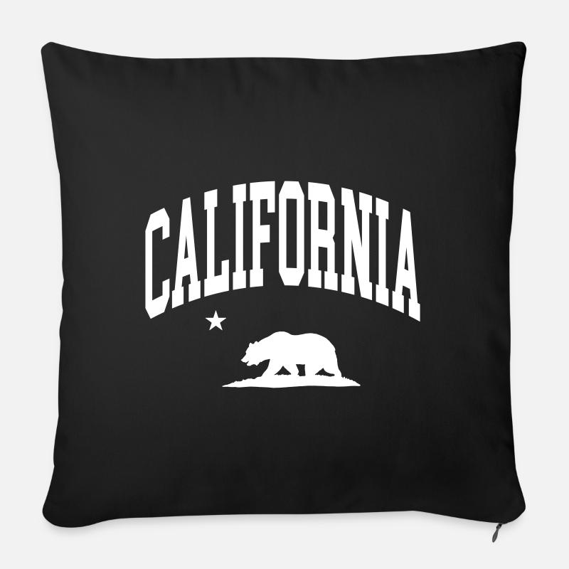 California - Sofakissen mit Füllung 45 x 45 cm - Schwarz