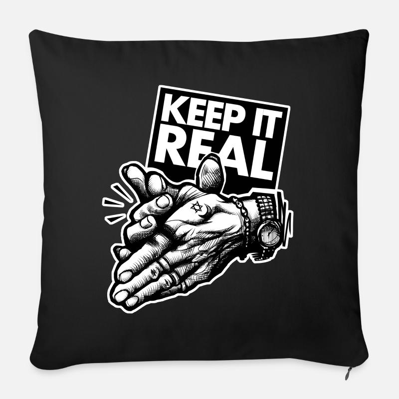Forever Shrimp - Halten Sie es WIRKLICH! - Sofakissen mit Füllung 45 x 45 cm - Schwarz
