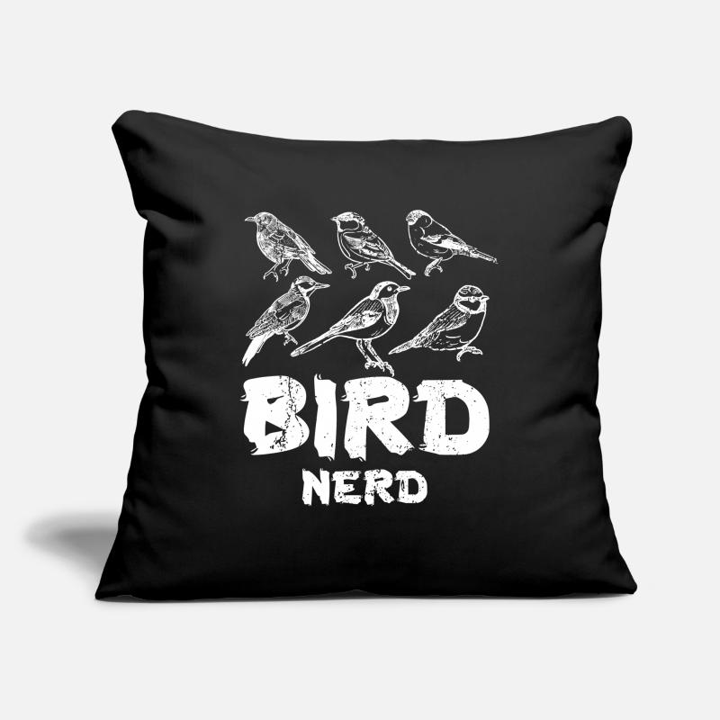 Observation des oiseaux Nerd Coussin et housse de 45 x 45 cm