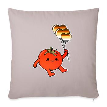 Tomate Ballon Gay Bear Pride - Sofakissen mit Füllung 45 x 45 cm - helles Taupe - Vorne
