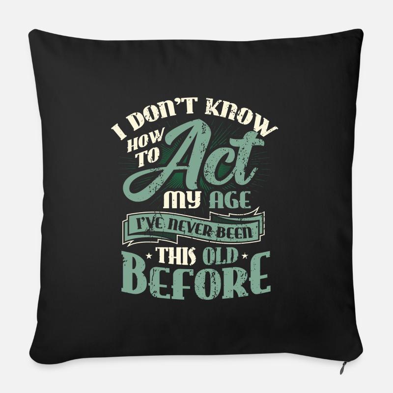 Je ne sais pas comment me comporter. - Coussin et housse de 45 x 45 cm - noir