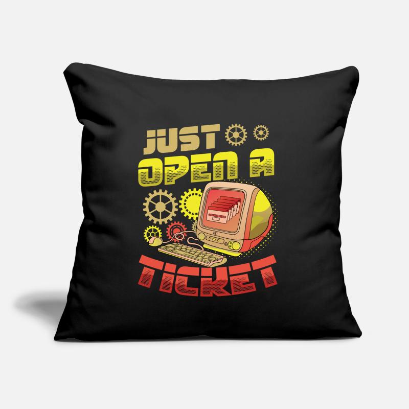 Just open a ticket Help Desk Tech Support Sofa pillow with filling 45cm x 45cm