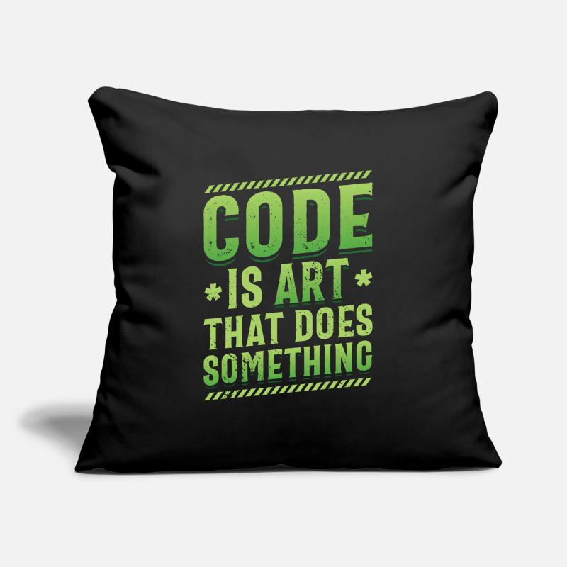 Le code est un art qui fait quelque chose, la programmation Coussin et housse de 45 x 45 cm