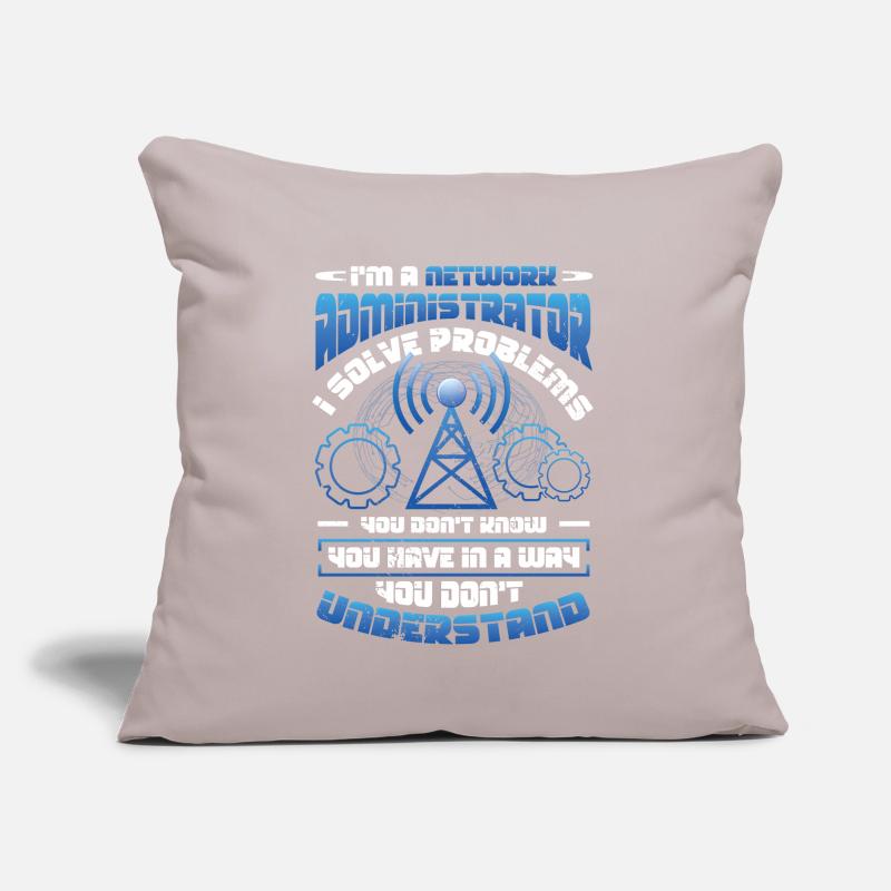 Solve problems IT-support network administrator Sofa pillow with filling 45cm x 45cm