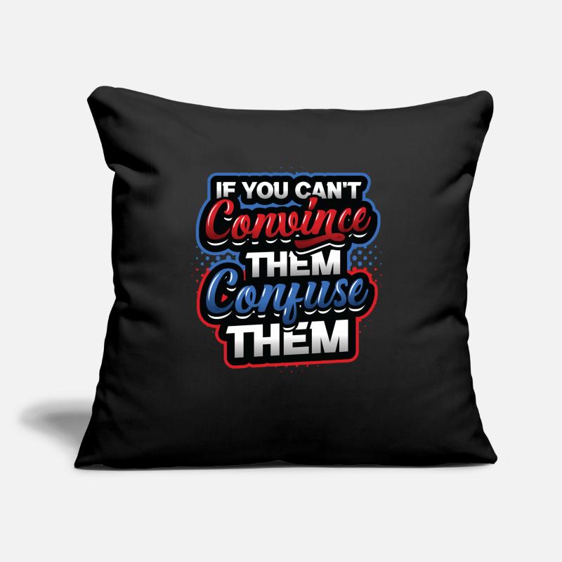 Debating Team, Confuse, Debating Sofa pillow with filling 45cm x 45cm