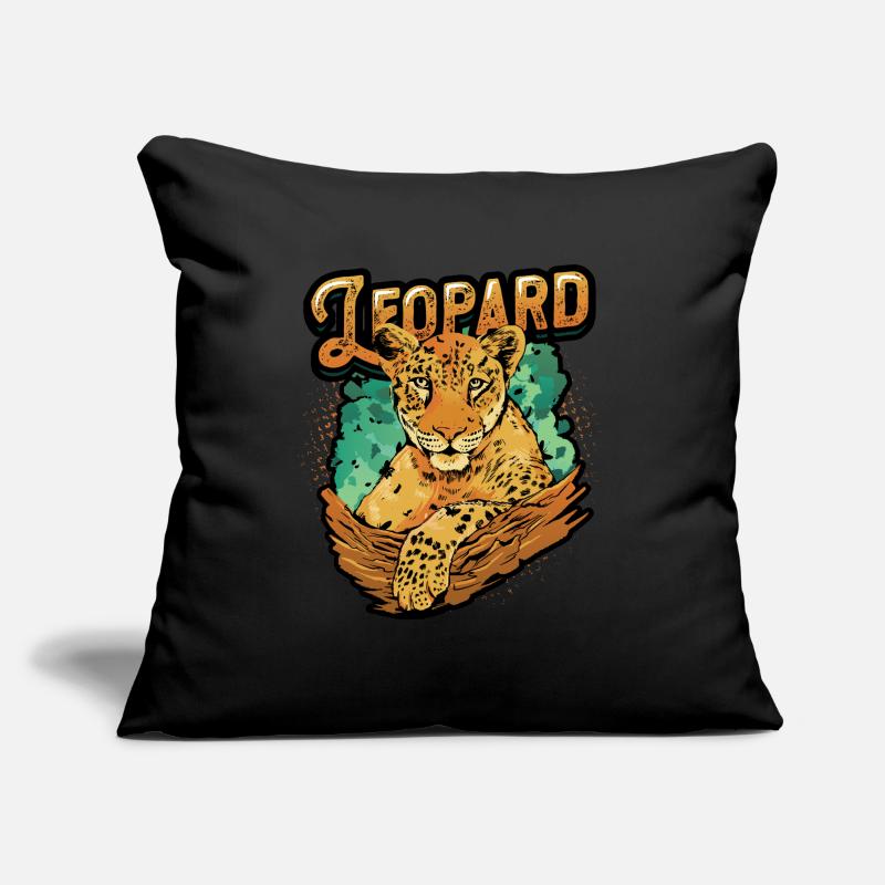 Leopard Lover Leopard Print Sofa pillow with filling 45cm x 45cm