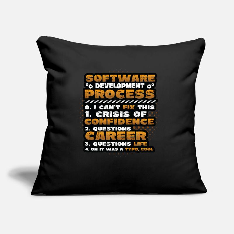 Software development process, programming Sofa pillow with filling 45cm x 45cm
