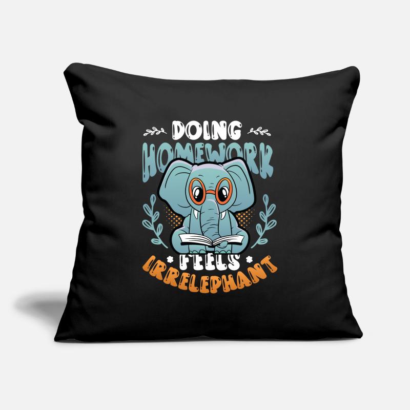 Doing homework doesn't feel good Sofa pillow with filling 45cm x 45cm
