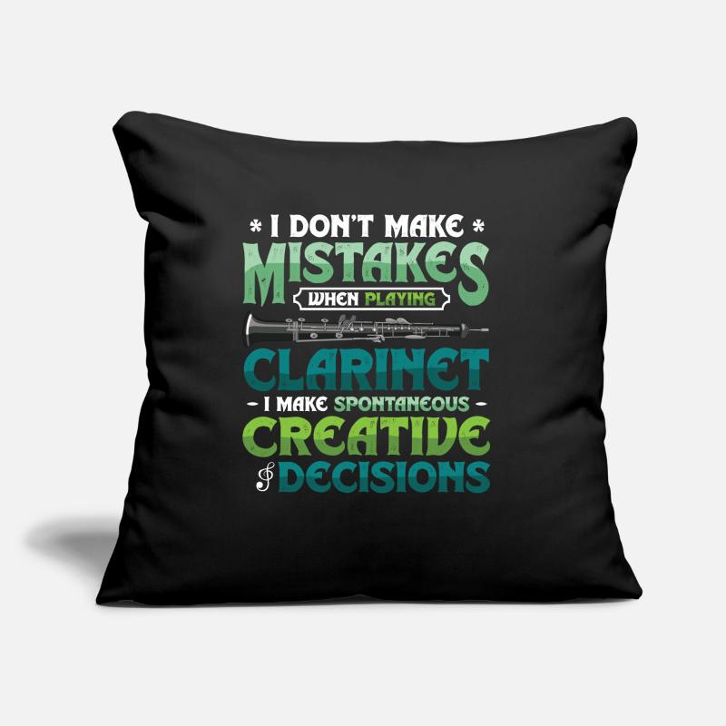 Clarinetist, makes spontaneous creativity Sofa pillow with filling 45cm x 45cm