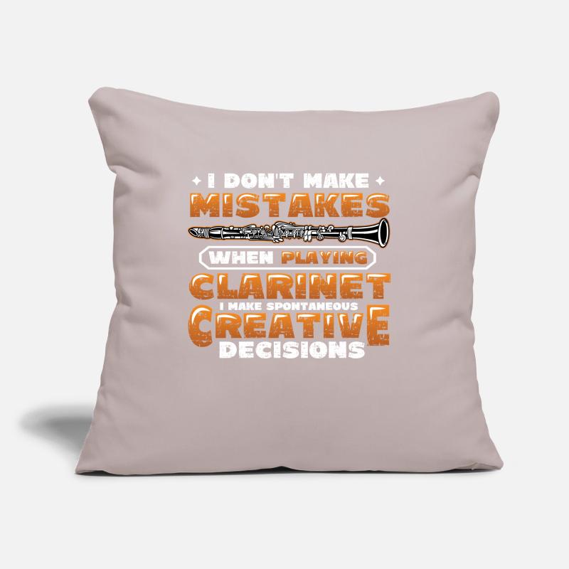 Clarinetist, makes spontaneous creativity Sofa pillow with filling 45cm x 45cm