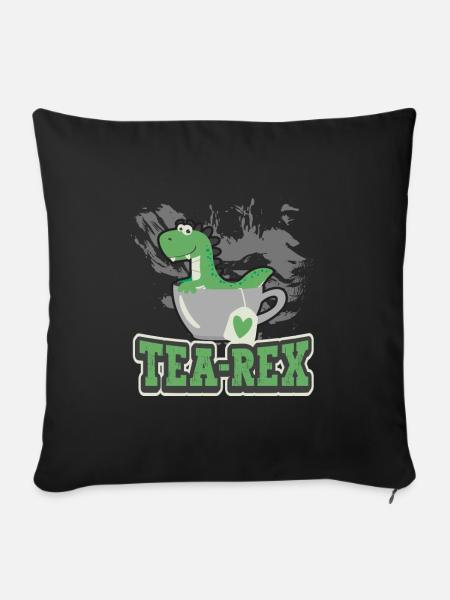 Tee-Experte Teetrinker Teesüchtiger Tee-Enthusiast - Sofakissen mit Füllung 45 x 45 cm - Schwarz