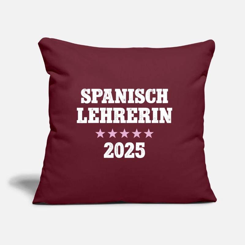 Spanischlehrerin 2025 Spanisch Lehrerin Sofakissen mit Füllung 45 x 45 cm