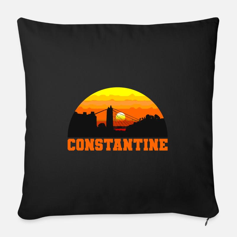 Constantine - Sofakissen mit Füllung 45 x 45 cm - Schwarz